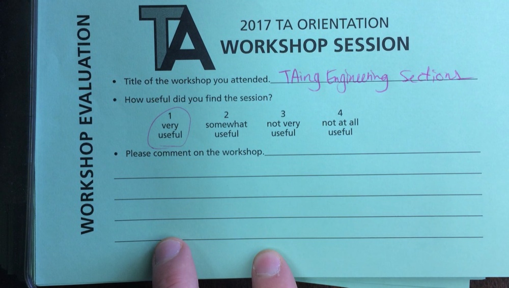 TA Orientation feedback 2017-11
