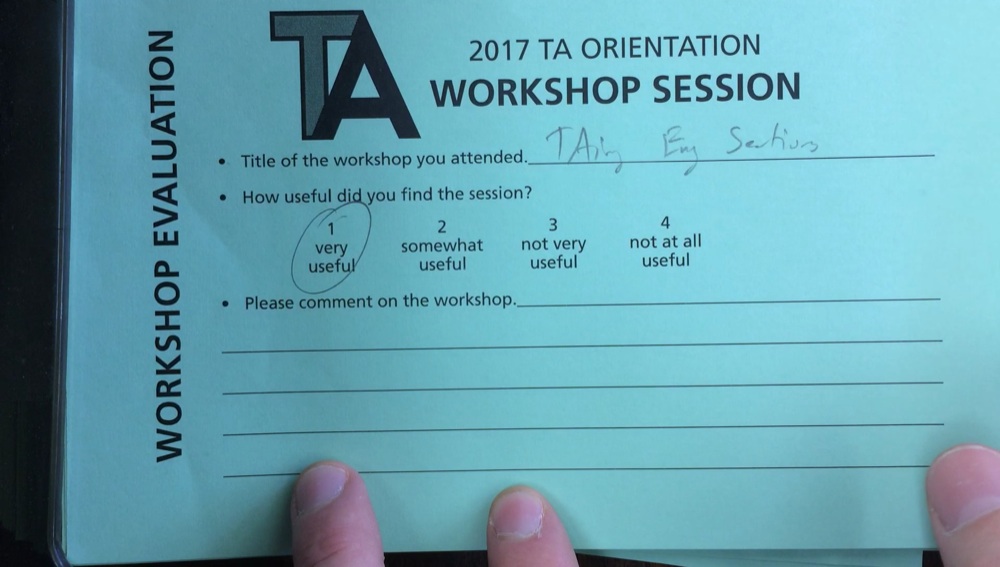 TA Orientation feedback 2017-12