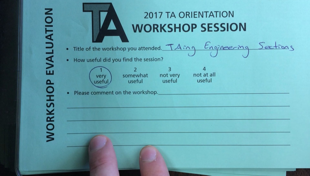 TA Orientation feedback 2017-17